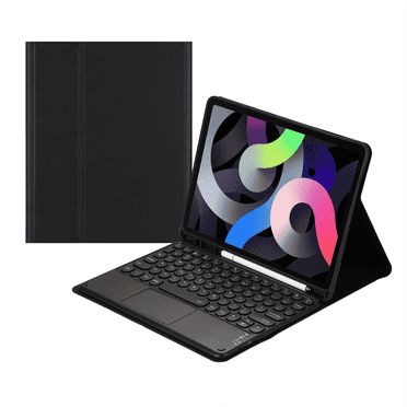 GJX Case for Ipad 10Th Generation with Keyboard Magnetic Detach for Ipad Case with Keyboard Bluetooth Mouse Multifunctional Pen Slot for Ipad Case 10Th Generation Black