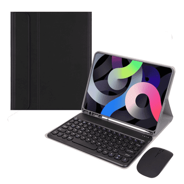 GJX Case for Ipad 10Th Generation with Keyboard Magnetic Detachable for Ipad Case with Keyboard Bluetooth Mouse Rich Shortcuts for Ipad Case 10Th Generation Black