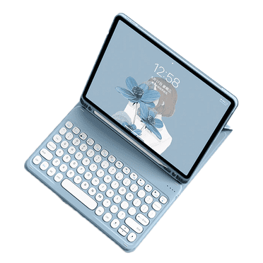 GJX Case for Ipad 10Th Generation with Keyboard Multifunctional Pen Slot for Ipad Case with Keyboard Detachable Keyboard for Ipad Case 10Th Generation Blue