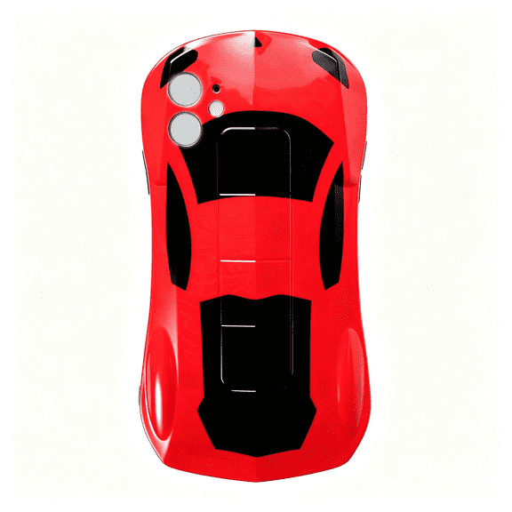 GJX Case for Iphone 11 Kid Boy Teen Girl,Cool Design Red Protective Soft Iphone11 Phone Cover Women Men,Fashion Race Sport Car Iphone 11 Case Iphone 11 Phone Case for Boys(Redcar)