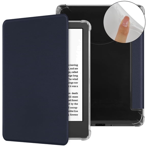 GJX Case for New Kindle Paperwhite 2024, Slim Lightweight PU Leather with Auto Sleep/Wake Case for 7" Kindle Paperwhite (12th Generation, 2024) and Kindle Colorsoft Signature Edition, Red