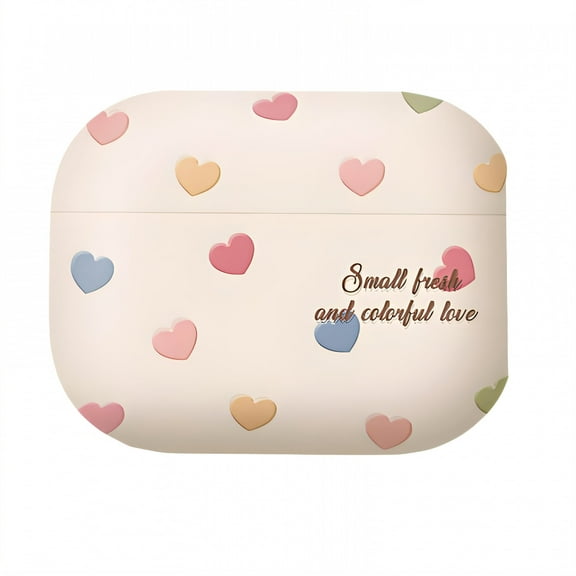 GJX Case for Airpod 4,Tpu Plastic Case for Airpod,Heart Print Case for Airpod 4,4.2"X4"