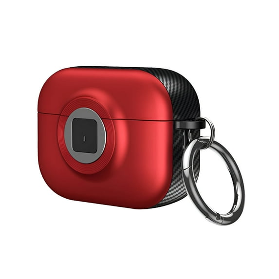 GJX Case for Airpods 4,Precise Fit Protection Cover for Airpods 4 Case,Locking Mechanism Protective Case Cover for Apple Airpods 4,Red