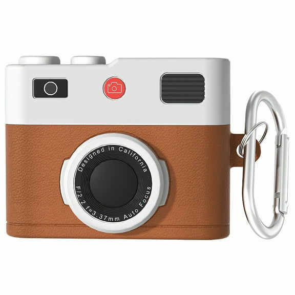 GJX Case for Airpods 4,Scratch Stable Case for Airpod,Dust Block Design Case for Apple Airpods 4,Brown,2.9"x2.1"x1.1"