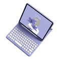 thumbnail image 1 of GJX Case for Ipad 10Th Generation with Keyboard Detachable Keyboard for Ipad Case with Keyboard Liquid Fabric for Ipad Case 10Th Generation Purple, 1 of 4