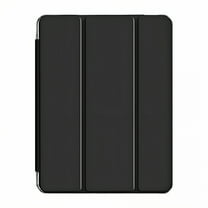 GJX Case for Ipad Air 11 Inch with Pencil Holder,Faux Leather Case for Ipad Air 5Th Generation,Book Design Tablet Holder,Black