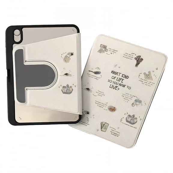 GJX Case for Ipad Air 11 Inch with Pencil Holder,Faux Leather Case for Ipad Air 5Th Generation,Neat Edge Tablet Holder,Style1