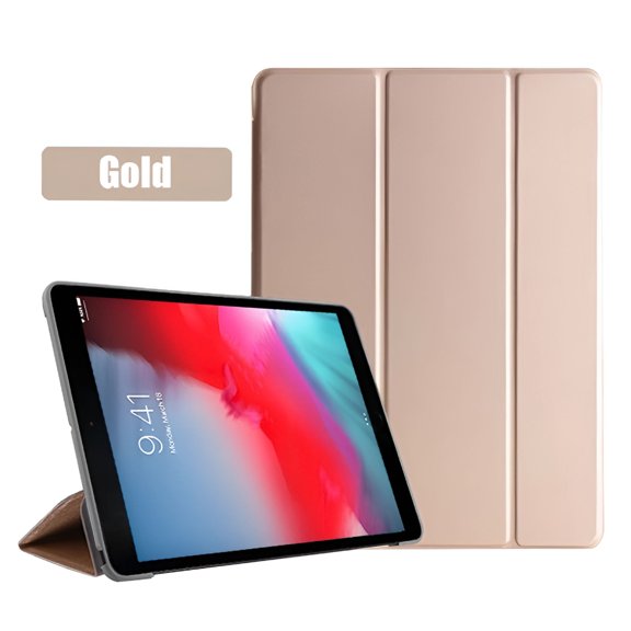 GJX Case for iPad Mini 5 2019 A2133 A2124 A2126, PU Leather Smart Cover with Stand, Auto Sleep Wake Protective Shell for iPad Mini 5th Generation, Gold