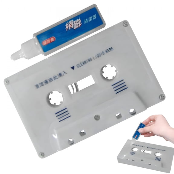 GJX Cassette Head Cleaner and Demagnetizer, 5ml Tape Deck Solution