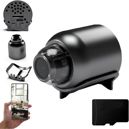 GJX Cat Eye Camera,Mini Camera Wireless,Wifi Hd 1080P,Night Vision And Motion Activation(8Gb)