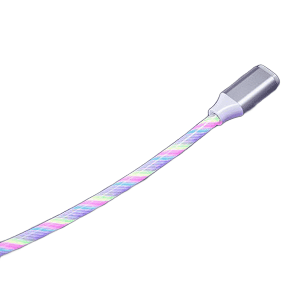 GJX Charging Cords Phone Charger Cord Charging Cord,White (Rainbow)
