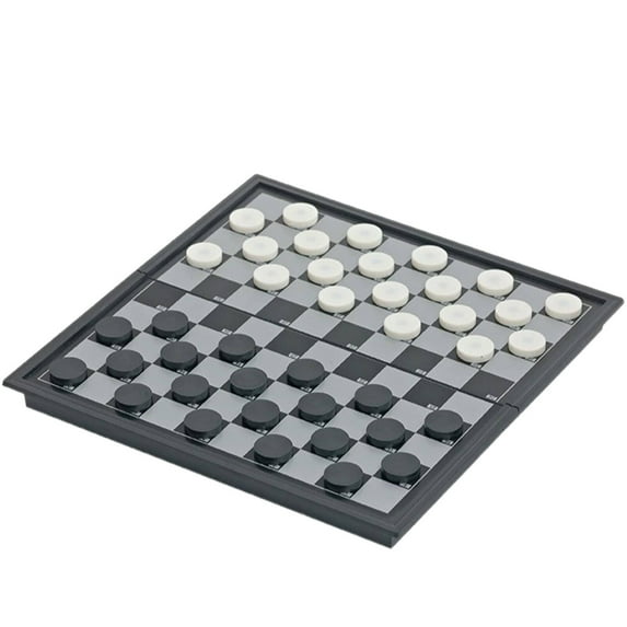 GJX Checkers Board Game for Kids Magnetic Feature Checkers Board Game Foldable Design Set 2 in Board Games Style