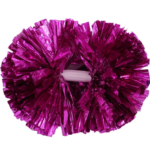 GJX Cheerleading Pom Poms,Bright and Vibrant Colors Cheer Pom Poms,Long-lasting and Lightweight Comfortable Ergonomic Grip Cheer Pom Balls,Magenta