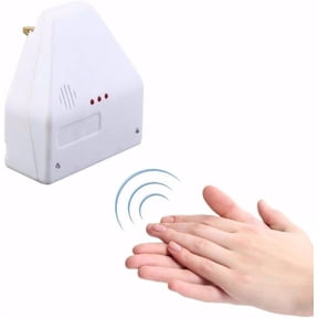 GJX Clap Light Switch Wireless Socket Switch Clapper Sound Activated Switch Control for Kitchen Bedroom, Socket Switch Wireless, standard, White