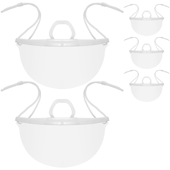 GJX Clear Mouths Masks,20 Pcs for Adults,Anti-Fog Mouth Shield Spit Guard Reusable Clear Face Mask for Foodservice,Hospitality and Retail,Individually Packaged