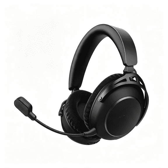 GJX Cloud Alpha 2 - Wireless Gaming Headset with 53Mm Dual-Chamber Drivers and Up to 250 Hours Battery Life, Rgb Base Station, Simultaneous 2.4Ghz & Bluetooth - Black