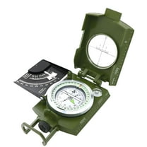 GJX Compass Hiking Survival,Highly Sensitive Compass for Kids,High-Pressure Resistance Military Gear,Green