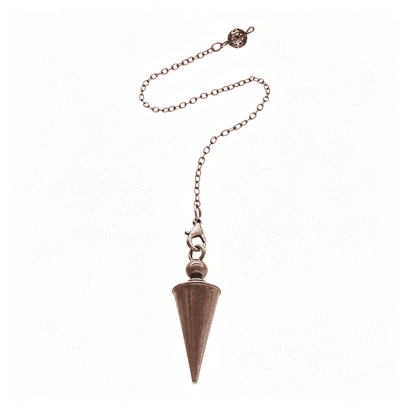GJX Copper Pendulum for Divination & Dowsing - 9 Inch Pendulum Pendant with Chain, Reiki Tool for Pendulum Board, Spiritual Healing, Chakra Balance & Witchcraft Supplies