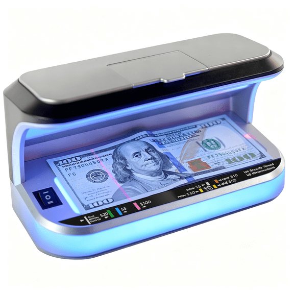 GJX Counterfeit Bill Detector Professional,High Intensity Uv Led Counterfeit Money,Id&Credit Cards Verifier High Intensity Uv Led Counterfeit Money Detector