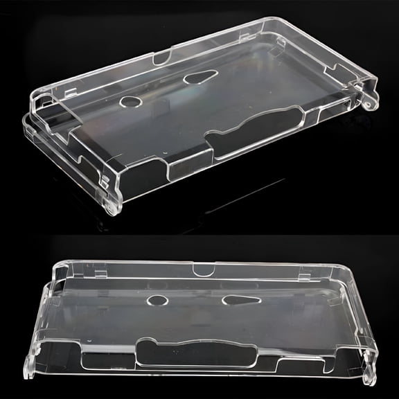 GJX Crystal Clear Hard Shell Case for Nintendo 3DS, Transparent Protective Cover Against Scratches & Dust, Lightweight Impact Resistant Skin for Handheld Console, Clear