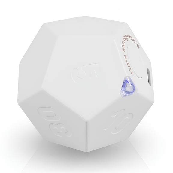 GJX Cube Timer 450Mah Rechargeable Mini Time Management Cube Pomodoro Timer with Led Indicator 11 Preset Time Portable for Cooking Study Workout