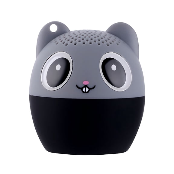 GJX Cute Mouse Shaped Mini Bluetooth Speaker, Portable Wireless Audio Device with Deep Bass for Kids, Fun Desktop Decor and Gift, Black