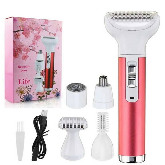 GJX Dermaplane Razor for Women Face,Multi-Functional Integration Hair Trimmer,Mini Portable Design Efficient Hair Removal Technology Electric Hair Remover,Red