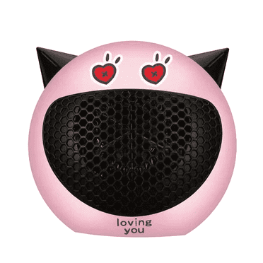 GJX Desk Heater,Safe Mini Heater,Powerful Small Heaters for Indoor Use,Pink