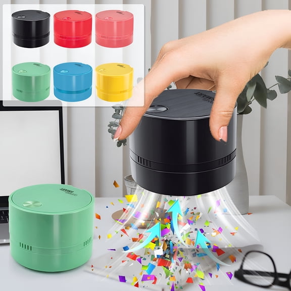 GJX Desktop Vacuum Cleaner,Eraser,Primary School Cleaning Machine,Electric Pencil,Gray,Eraser,Children'S Stationery Portable Vacuum for Car