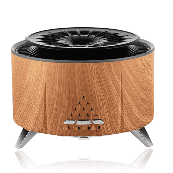 GJX Diffusers for Home,Jellyfish & Flame Spray Effects Humidifier,Bluetooth Speakers Scent Diffusers for Home,Grain