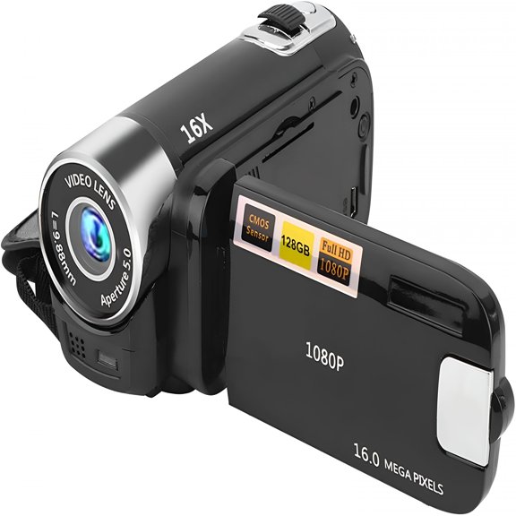 GJX Digital Camcorder,16X Digital Zoom 2.7 Inch Colourful Display Screen,High Definition Camera Image Video Shooting Camcorder Us Plug 110-240V