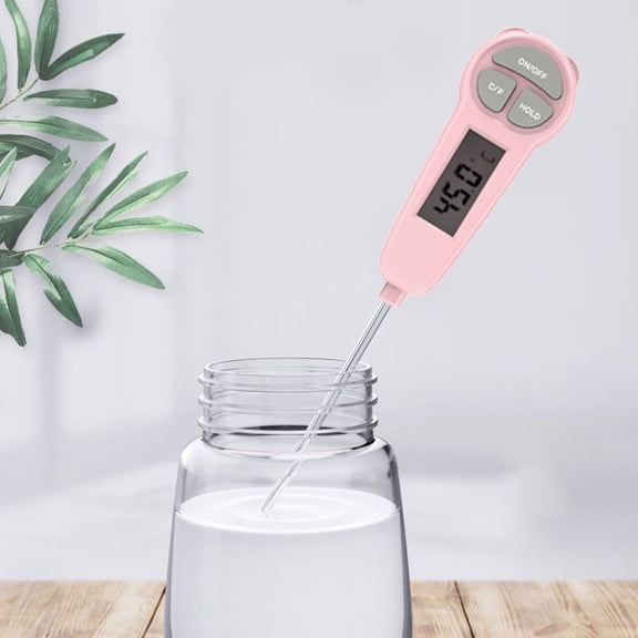 GJX Digital Cooking Thermometer Portable Food Probe with Lcd Display- with Auto Shut Off Food Thermometer for Kitchen Grill Bbq Oil Milk Yogurt Candy Making Accessory,Kitchen Essential