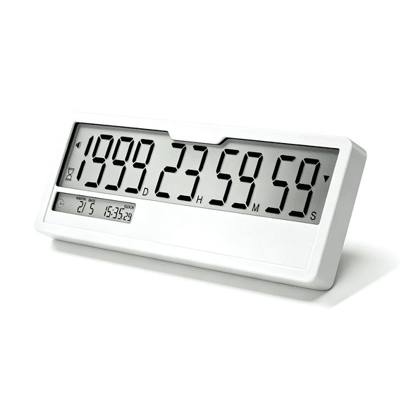 GJX Digital Countdown Days Timer 9999-Days Electronic Timer for Vacation Retirement Wedding Lab,Large Display for Classroom Graduation,Study Fitness Count Down