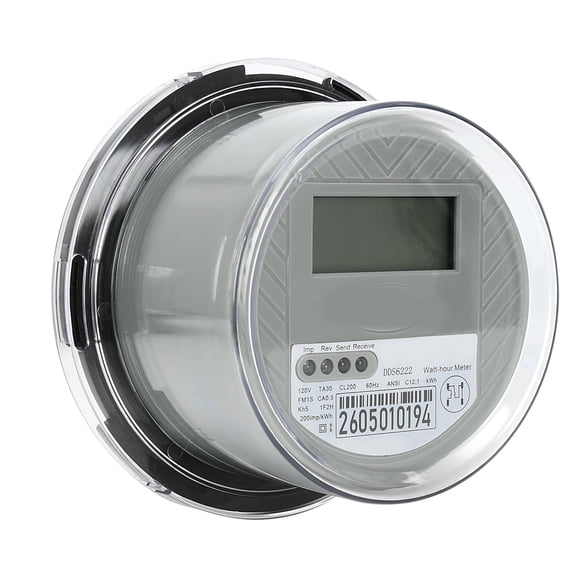 GJX Digital Electric Sub Meter 120V 2-Wire,Cl200 Kwh Watt Power Energy Meter Monitor,Electricity Usage Meter for Rv,Camper,Household Electricity Monitoring