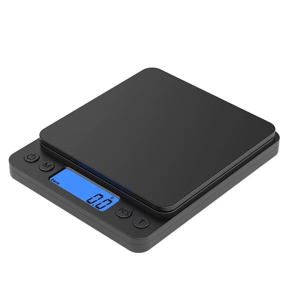 GJX Digital Gram Scale 0.1 Gram Accuracy,3000G Small Jewelry Scale,Mini Kitchen Food Scale for Herb,Powder,Gold,Coin - Weight Gram and Oz Jewelry Scale