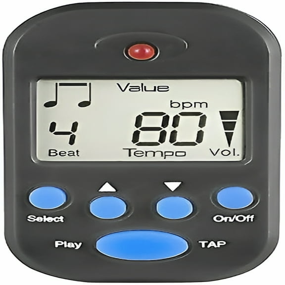GJX Digital Metronome Portable Clip on Beat Tempo with Battery for Piano Guitar Violin Drum Flute