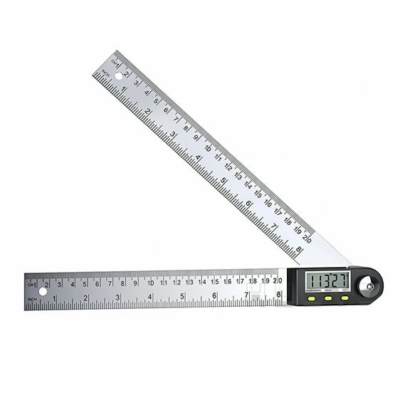 GJX Digital Protractor 200mm - Multifunctional Angle Finder with Display for Woodworking and Construction