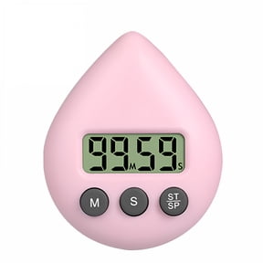 GJX Digital Shower Timer Three Color Waterproof Energy Saver Digital Timer (Pink)