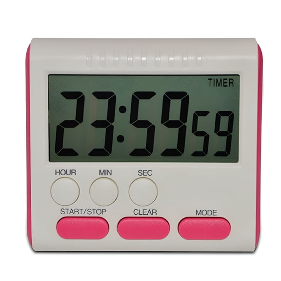 GJX Digital Time Magnetic Large LCD Digital Kitchen Timer Alarm Count Up&Down Clock 24 Hours