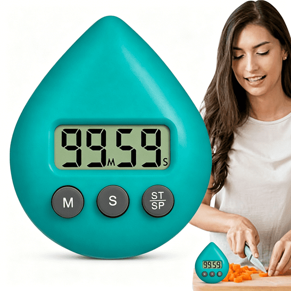 GJX Digital Timer - Waterproof Shower Timer, Convenient Portable Timing Tool | Features Suction Cup and Lcd Display, Ideal for School Learning, Kitchen Cooking, Working, and Shower Use