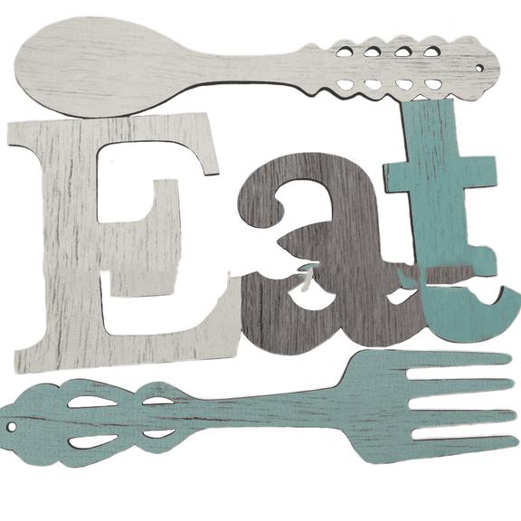 GJX Dining Room Wall Decor Wooden Letter Design Country Decor Ideal For Diy Decoration Rustic Kitchen Decor Style