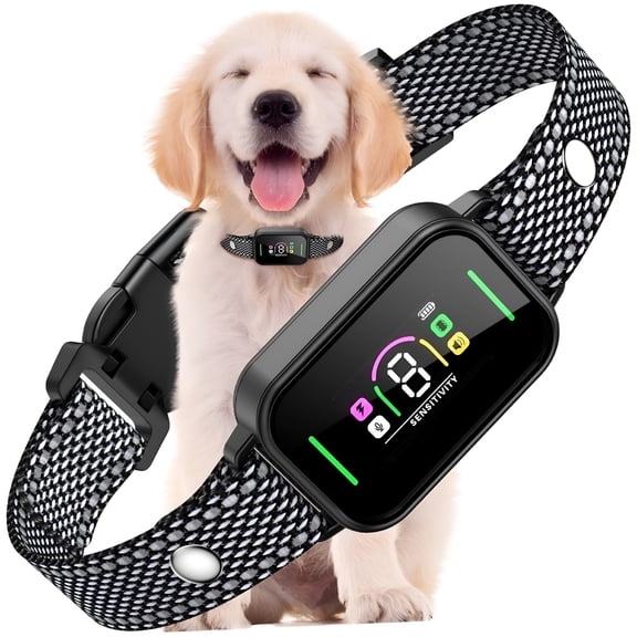 GJX Dog Bark Collar, 7 Modes Bark Shock Collar for Small Medium Large Dogs, Bark Device with 8 Adjustable Sensitivity