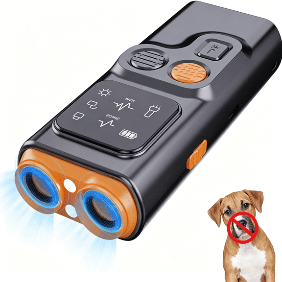GJX Dog Bark Deterrent Devices Guard, Anti Barking Device for Dogs Barking Silencer with Led Flashlight & Hd Display, Stop Barking Your Or Neighbors Dog (1 Pcs)