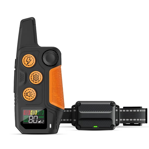GJX Dog Shock Collar - Dog Training Collar with Remote for 5-120lbs Small Medium Large Dogs Rechargeable Waterproof e Collar with Beep (1-8),Vibration(1-15),Safe Shock(1-99)