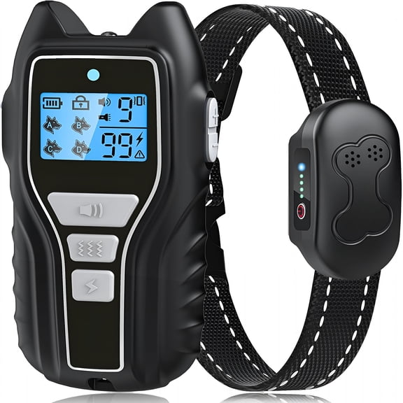 GJX Dog Training Collar with Remote,Waterproof E Collar for Dogs,Beep and Vibration Modes,Safe and Humane Training,2000Ft Range,Rechargeable,Fits Small Medium Large Dogs 15120 Lbs