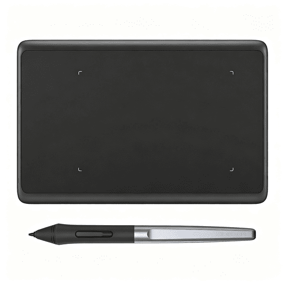 GJX Drawing Tablet Graphics Tablet 8192 Level Pen Pressure Battery-Free Stylus 4.17X2.6 in Digital Art Tablet Osu Game Design Drawing Teaching Work Pc Mac Linux Mobile