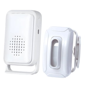 GJX Driveway Alarm,919 Ft Long Range Wireless Driveway Alarm,Security Garage Intruder Motion Detector Alarm,Alarm System with 1 Receiver and 1 Sensor