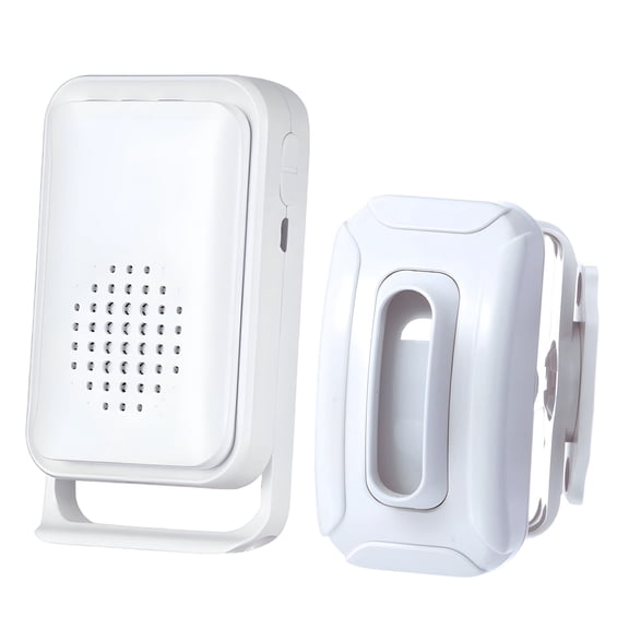 GJX Driveway Alarm,919 Ft Long Range Wireless Driveway Alarm,Security Garage Intruder Motion Detector Alarm,Alarm System with 1 Receiver and 1 Sensor