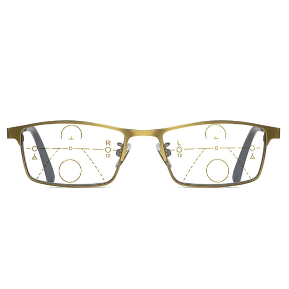 GJX Dual purpose presbyopia glasses with intelligent color changing,multi focus anti blue light,presbyopia glasses with automatic zoom and high-definition-style: Adjustable glasses; -+200 degrees