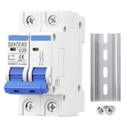 GJX Dz47 Dc 1000V 40A 2 Pole Miniature Circuit Breaker,Din Rail Dc Mcb for Solar Pv System,Thermal Magnetic Trip Dc Disconnect Protection Switch Dc Circuit Breaker